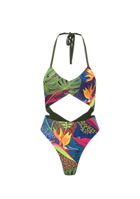 Isla Brava Sassy One Piece | Reversible Olive Green