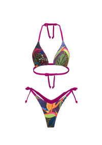 Isla Brava vera set bikini | Reversible pink/orange