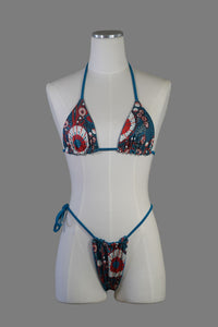 Mystic blue, scrunch bikini